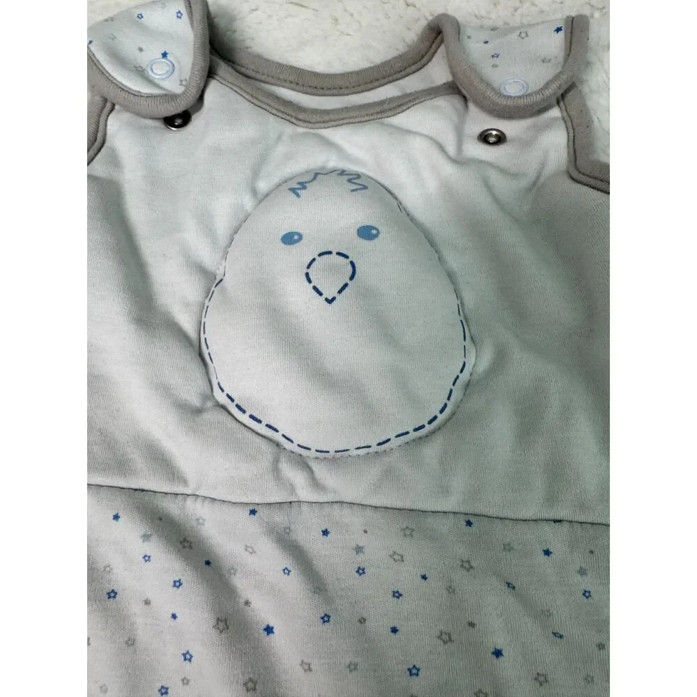 Nested Bean Zen Sack Classic Baby Sleep Sack White Blue Stars Chick 0-6M